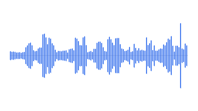 Source audio waveform