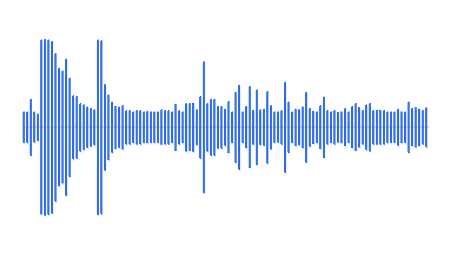 Source audio waveform